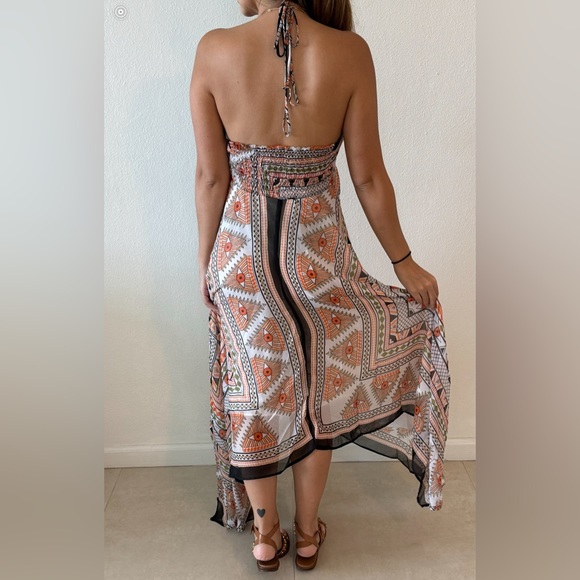 Long Bohemian Dress- beach coverup - Picture 3 of 7